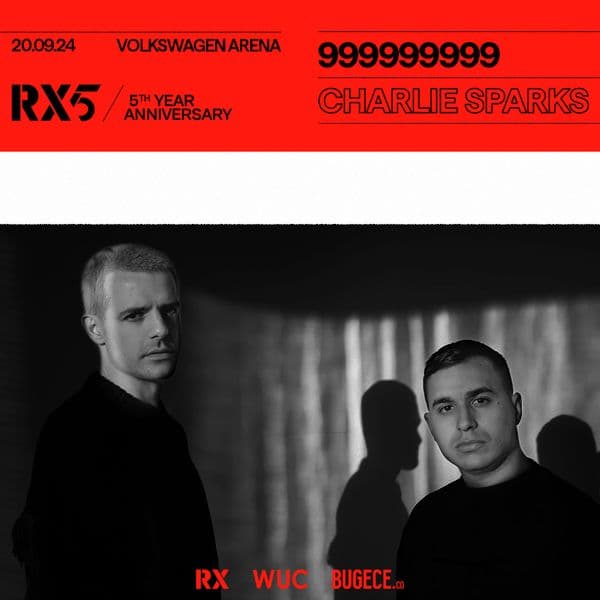 999999999 + Charlie Sparks · Volkswagen Arena, 2024 — afiş