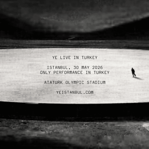 YE Live in İstanbul · Atatürk Olimpiyat Stadyumu, 2026 — afiş